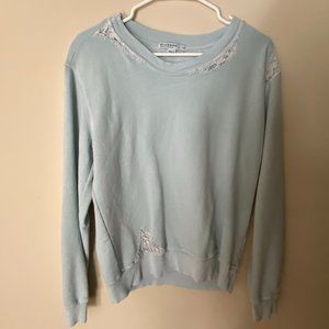 Anthropologie/Seaside Baby Blue Crew Neck